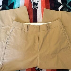 Wide Leg Cropped Khaki J. Crew Pants 16